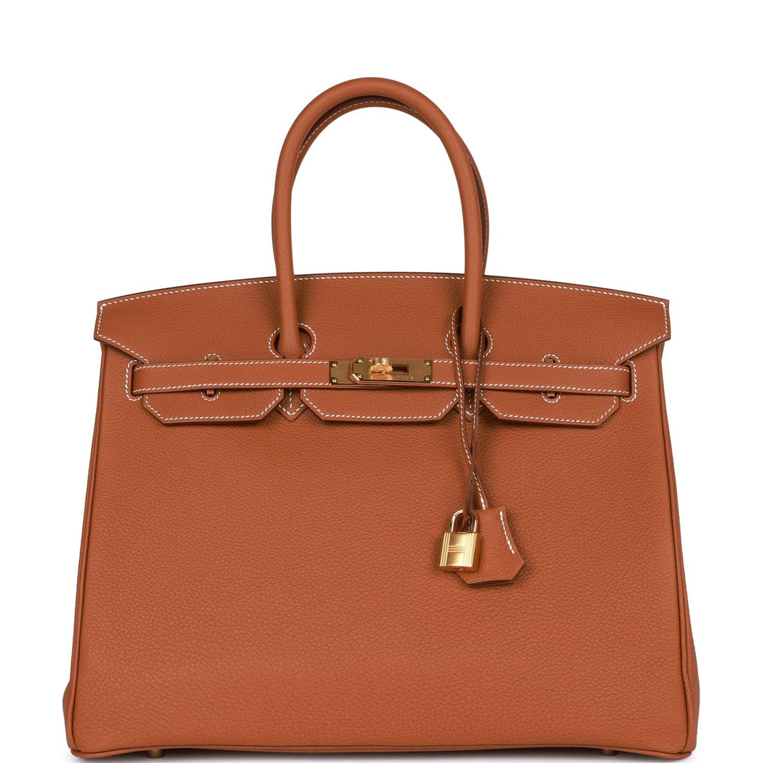 top quality Hermes Birkin 35 Gold Togo Gold Hardware