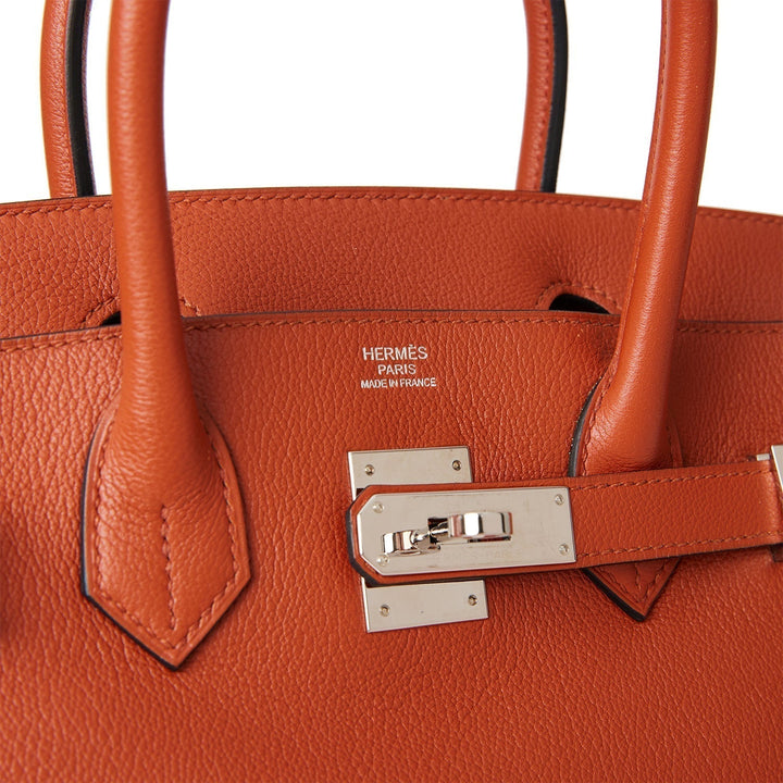 Hermes Birkin 30 Cuivre Novillo Palladium Hardware
