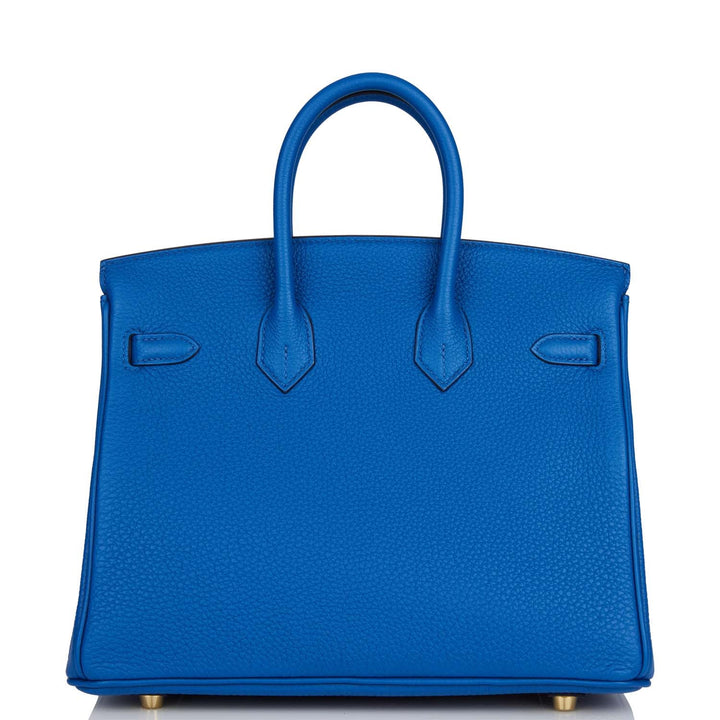 Hermes Birkin 25 Bleu France Togo Gold Hardware