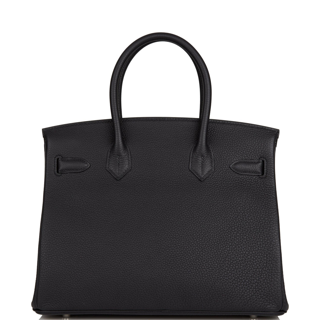 Hermes Birkin 30 Black Togo Palladium Hardware