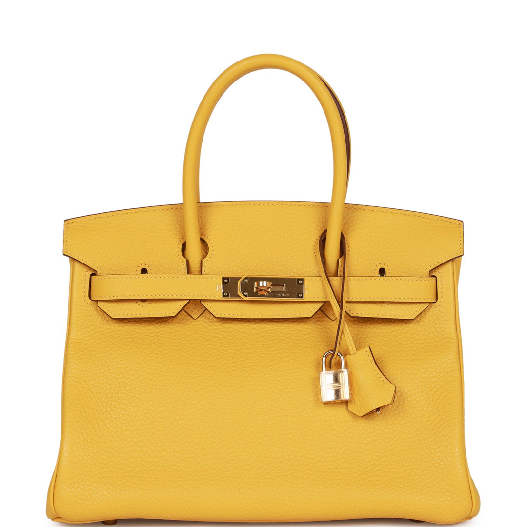 top quality Hermes Birkin 30 Soleil Clemence Gold Hardware