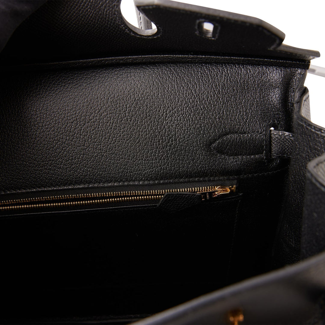 Hermes Birkin 30 Black Epsom Gold Hardware