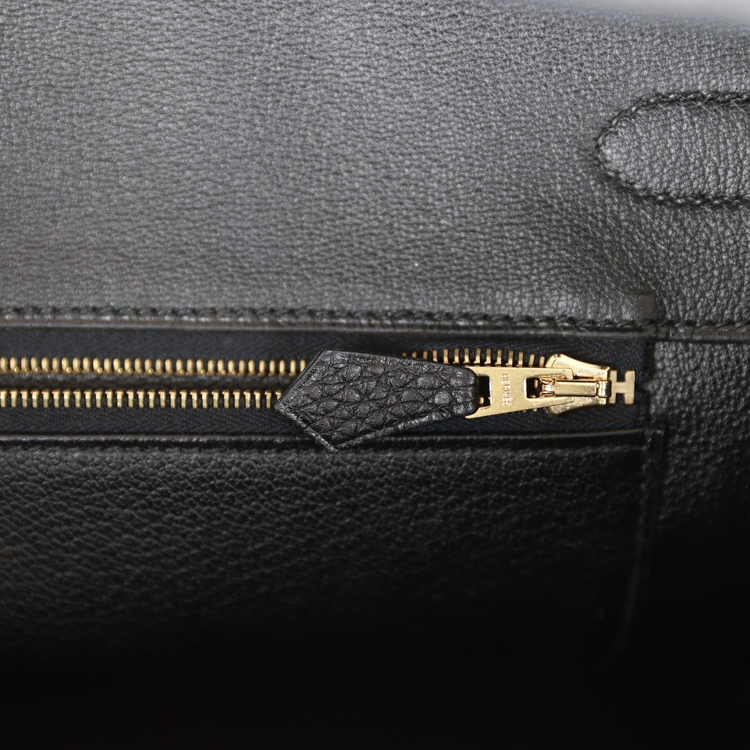 Top quality Hermes Birkin 35 Black Togo Gold Hardware