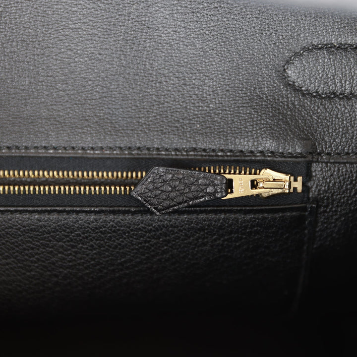 Top quality Hermes Birkin 35 Black Togo Gold Hardware
