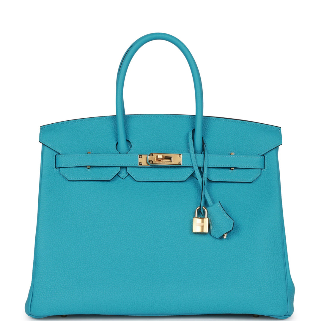 top quality Hermes Birkin 35 Bleu de Nord Togo Goldhardware
