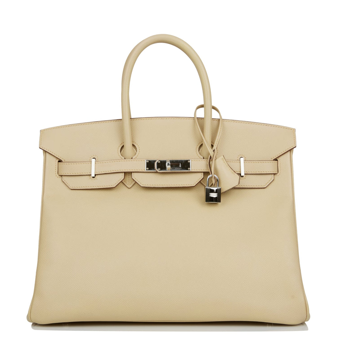 Top quality Hermes Birkin 35 Parchemin Epsom Palladium Hardware