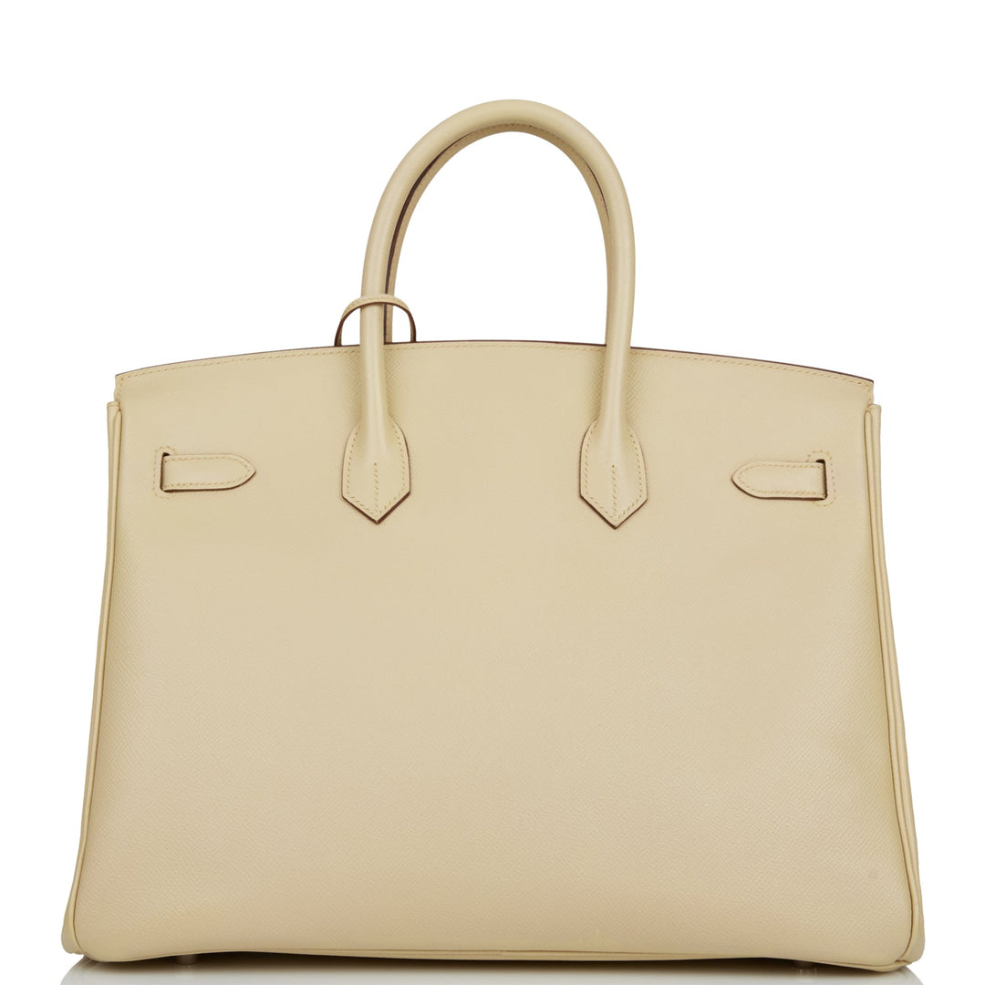 Top quality Hermes Birkin 35 Parchemin Epsom Palladium Hardware