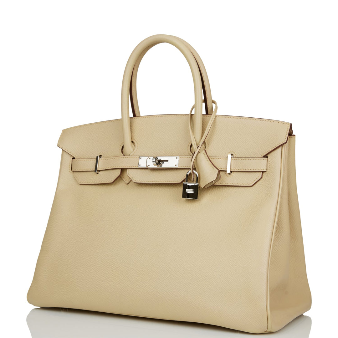 Top quality Hermes Birkin 35 Parchemin Epsom Palladium Hardware