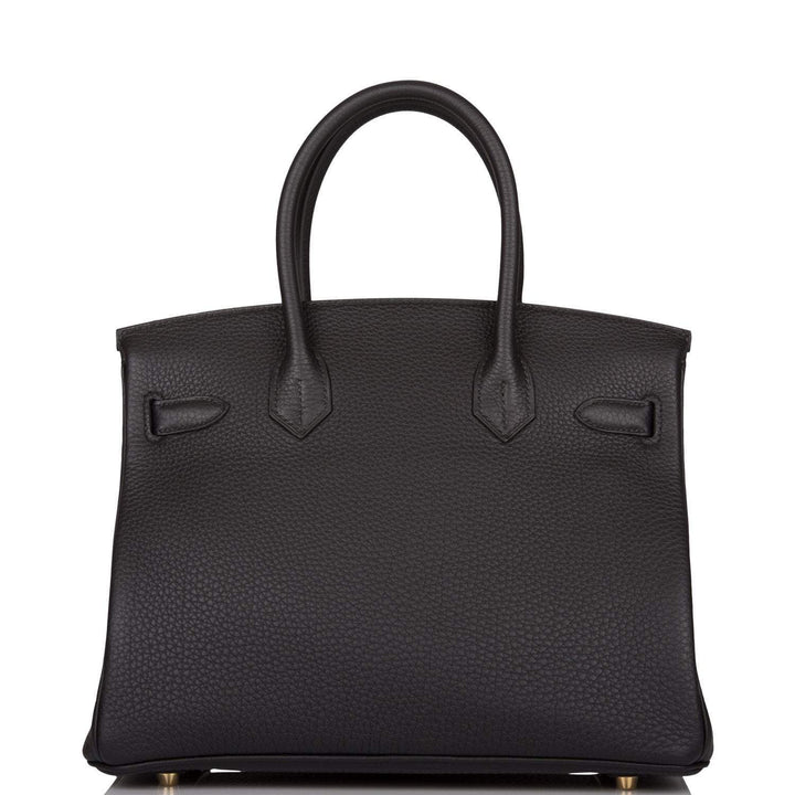 Top quality Hermes Birkin 30 Black Togo Gold Hardware
