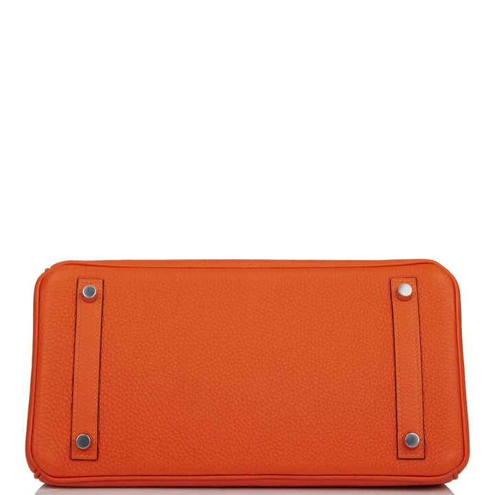 Hermes Birkin 30 Feu Clemence Palladium Hardware