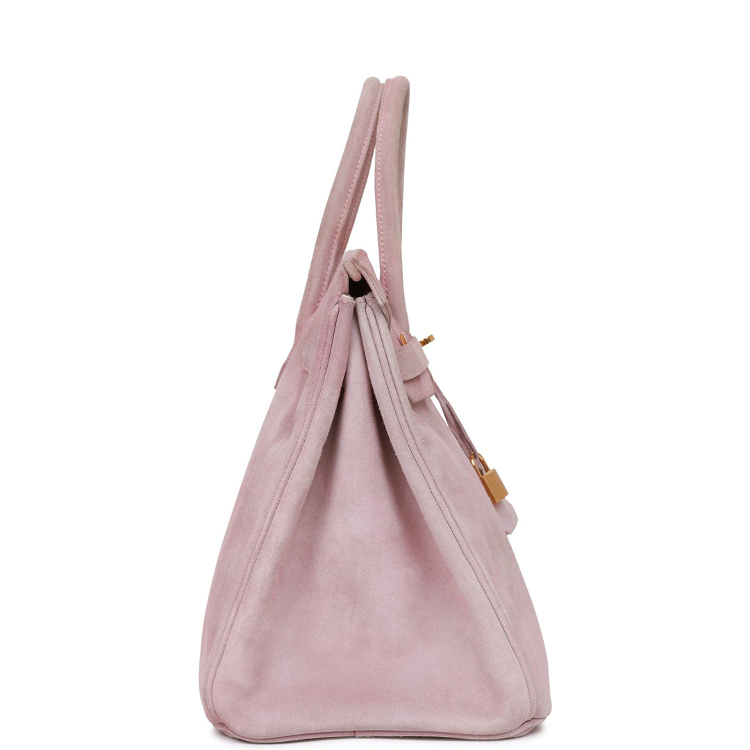 Vintage Top quality Hermes Birkin 35 Lilac Doblis Gold Hardware