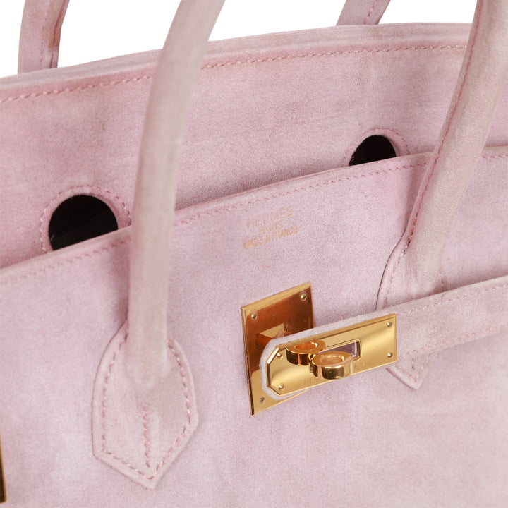 Vintage Top quality Hermes Birkin 35 Lilac Doblis Gold Hardware