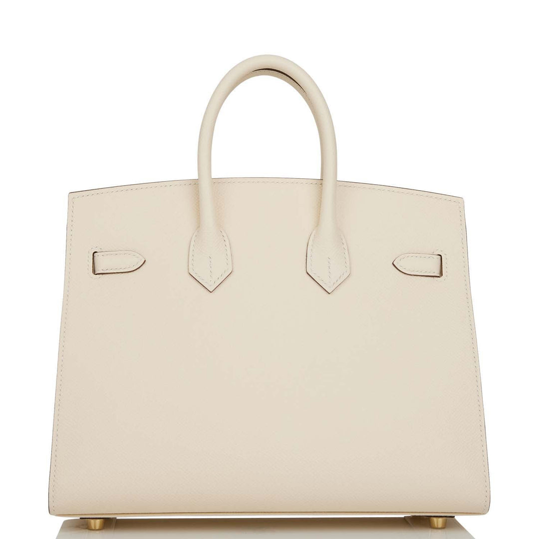 Top quality Hermes Birkin Sellier 25 Nata Epsom Gold Hardware