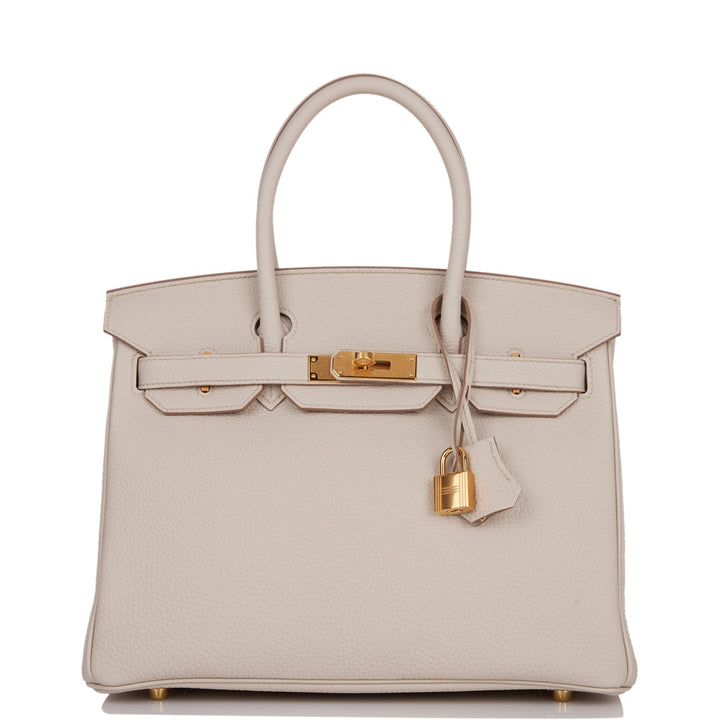 Top quality Hermes Birkin 30 Beton Togo Gold Hardware