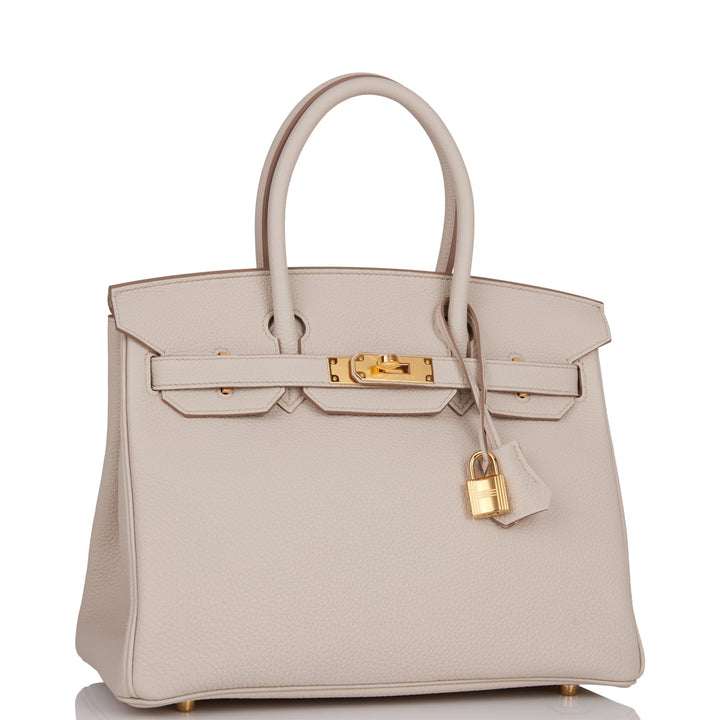 Top quality Hermes Birkin 30 Beton Togo Gold Hardware