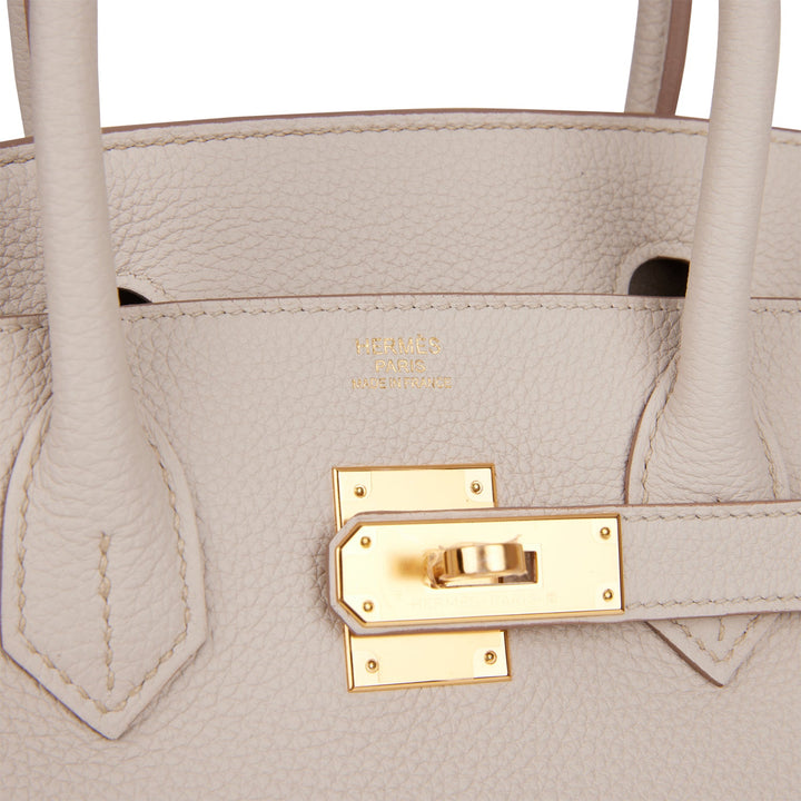 Top quality Hermes Birkin 30 Beton Togo Gold Hardware