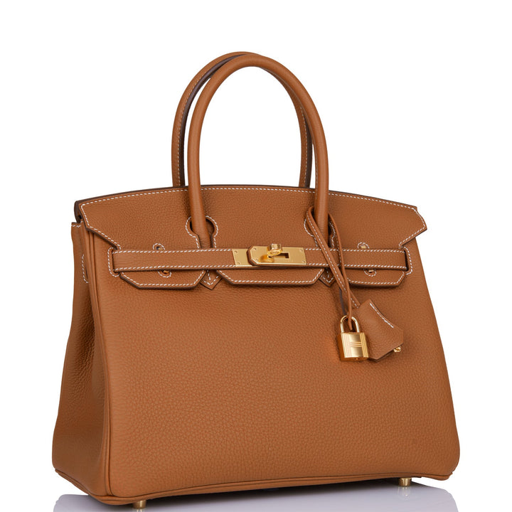 Hermes Birkin 30 Gold Togo Gold Hardware