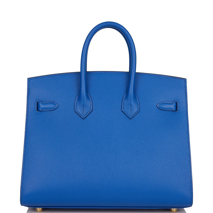 Hermes Birkin 25 Sellier Bleu France Epsom Gold Hardware