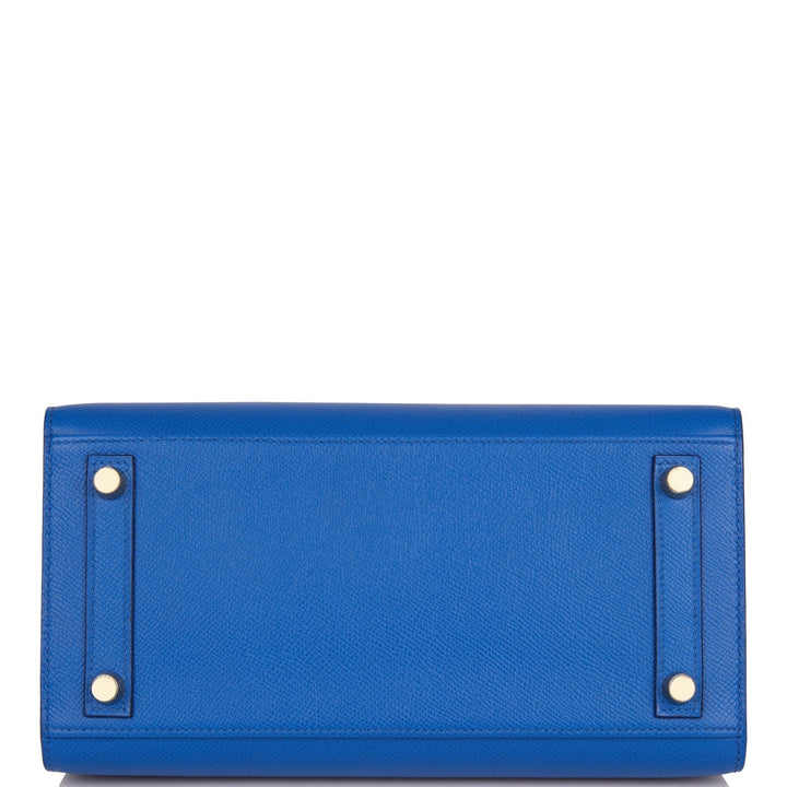 Hermes Birkin 25 Sellier Bleu France Epsom Gold Hardware