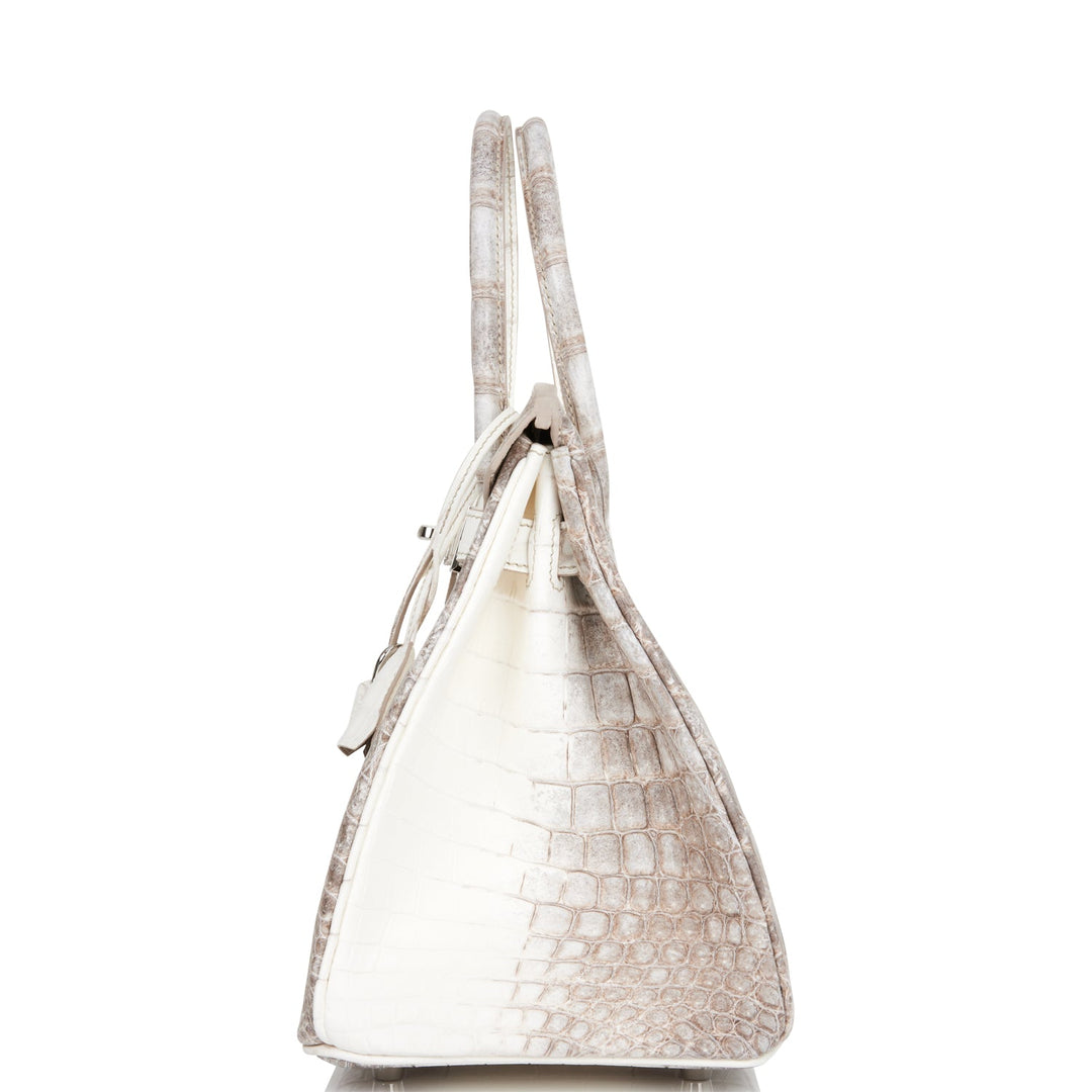 Hermes Birkin 30 Himalaya Niloticus Crocodile Palladium Hardware