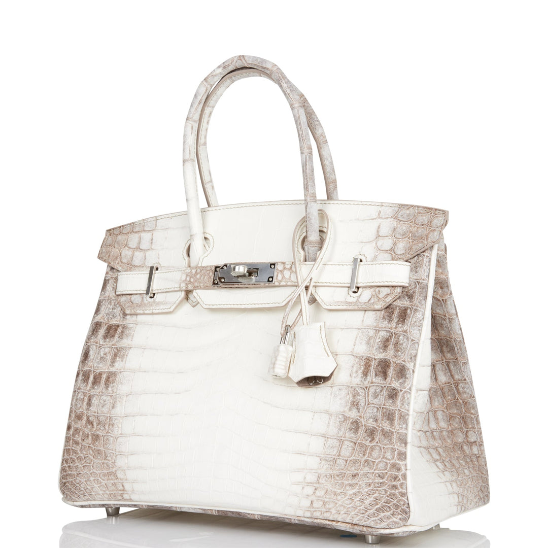 Hermes Birkin 30 Himalaya Niloticus Crocodile Palladium Hardware