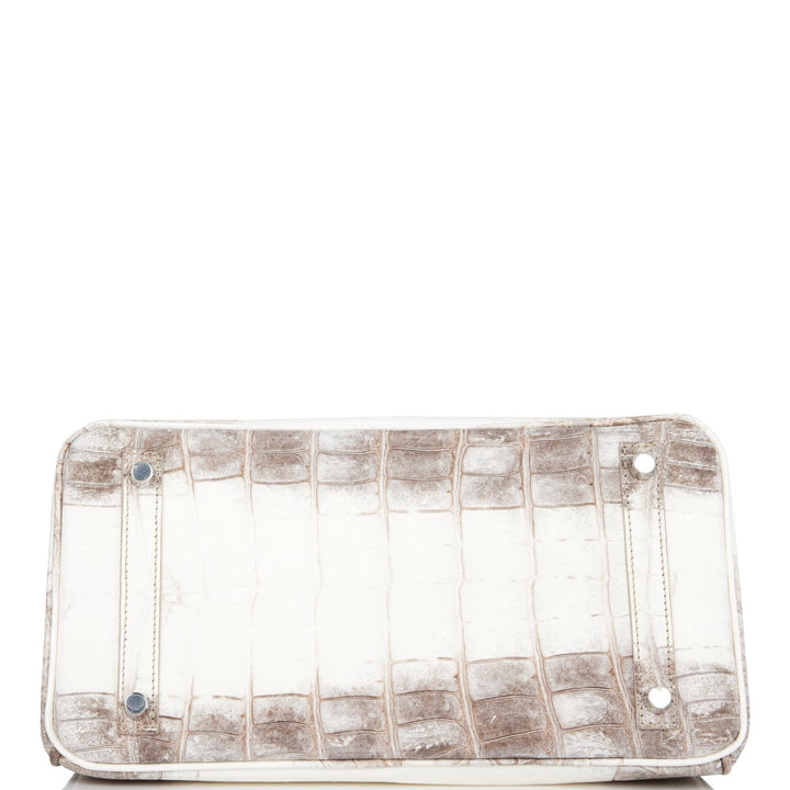 Hermes Birkin 30 Himalaya Niloticus Crocodile Palladium Hardware
