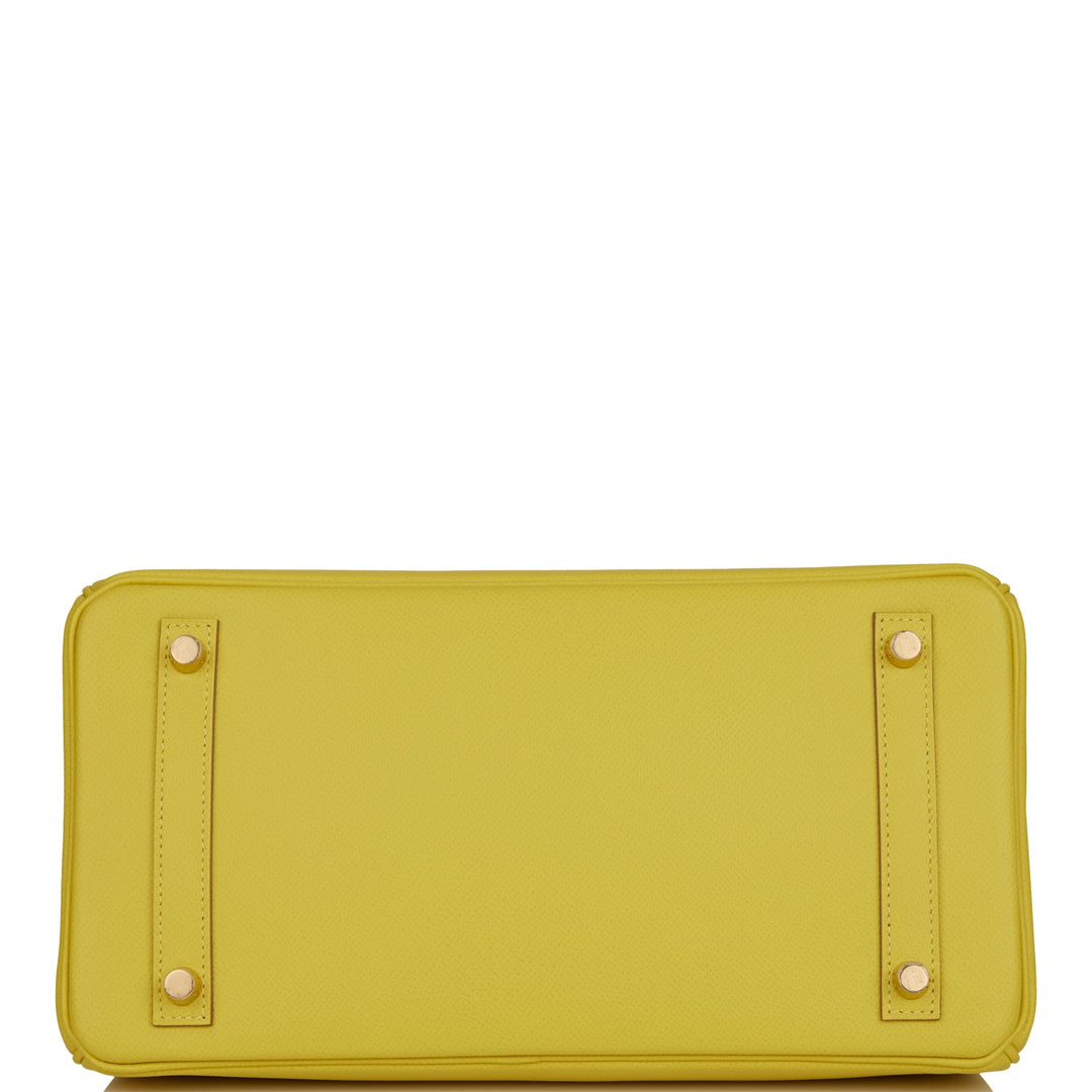 Hermes Birkin 30 Lime Epsom Gold Hardware