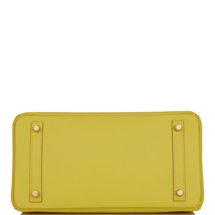 Hermes Birkin 30 Lime Epsom Gold Hardware