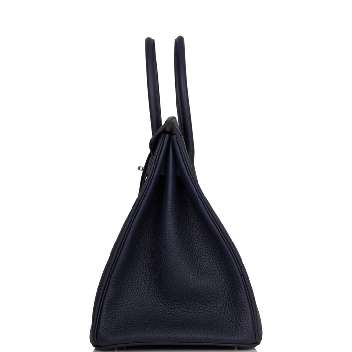 Hermes Birkin 35 Bleu Nuit Togo Palladium Hardware