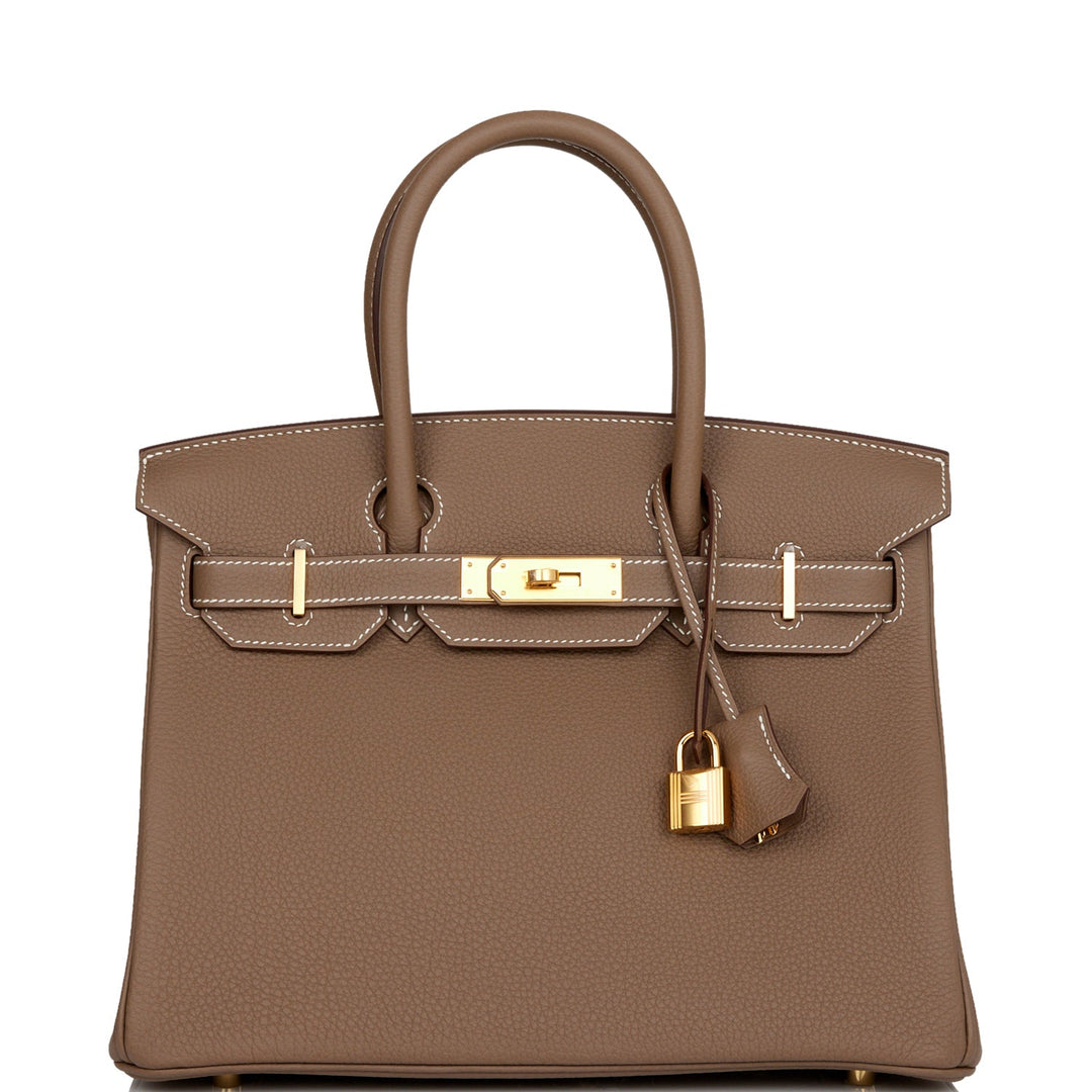 top quality Hermes Birkin 30 Etoupe Togo Gold Hardware
