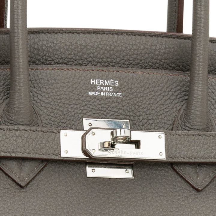 Hermes Birkin 35 Etain Togo Palladium Hardware