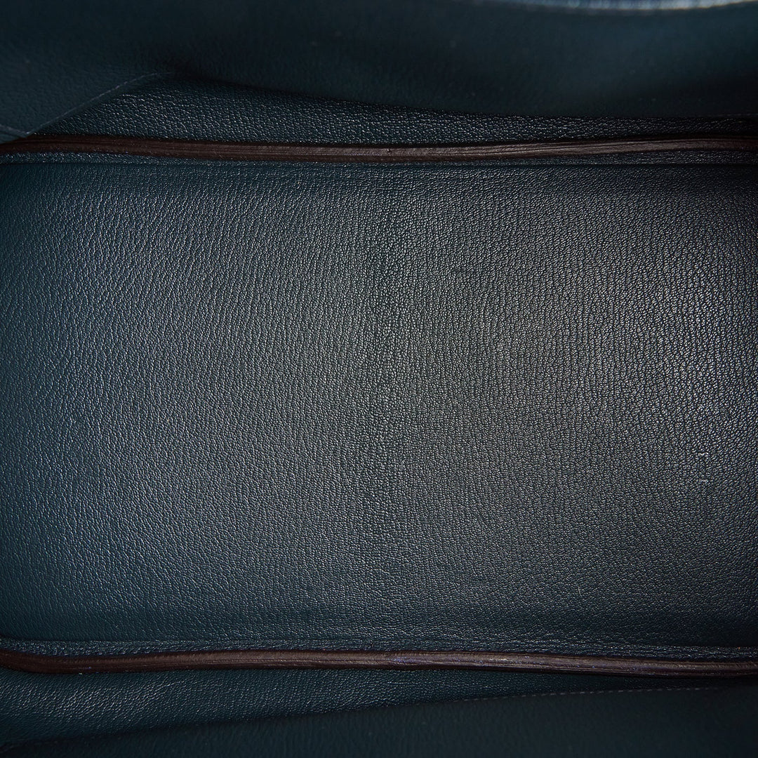 Top quality Hermes Special Order (HSS) Birkin 35 Bleu Electric Verso Clemence Gold Hardware
