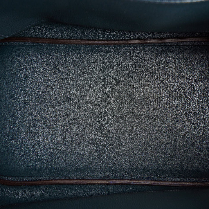 Top quality Hermes Special Order (HSS) Birkin 35 Bleu Electric Verso Clemence Gold Hardware