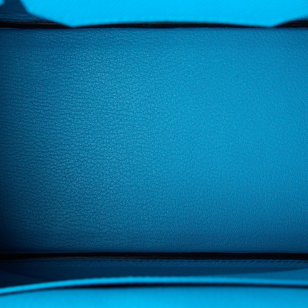 Hermes Birkin 30 Bleu Frida Epsom Gold Hardware