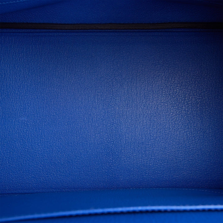 Hermes Birkin 35 Bleu Royal Togo Palladium Hardware