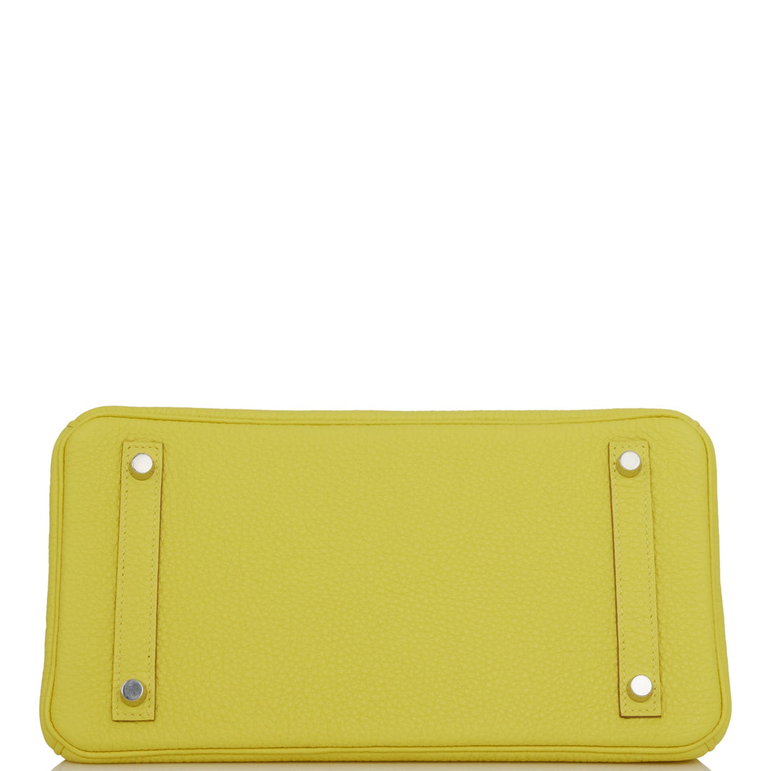 Hermes Birkin 30 Lime Clemence Palladium Hardware