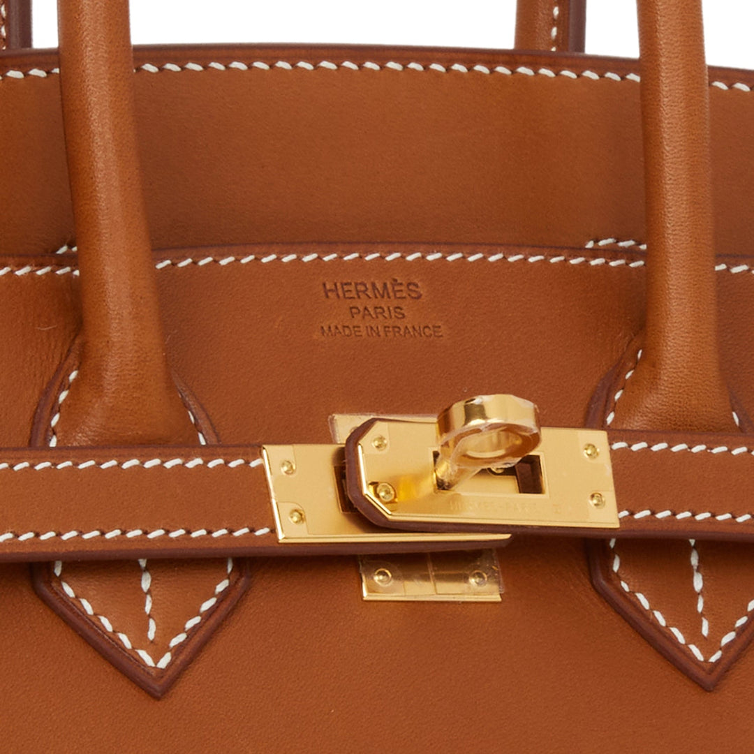 Hermes Birkin 25 Fauve Barenia Gold Hardware