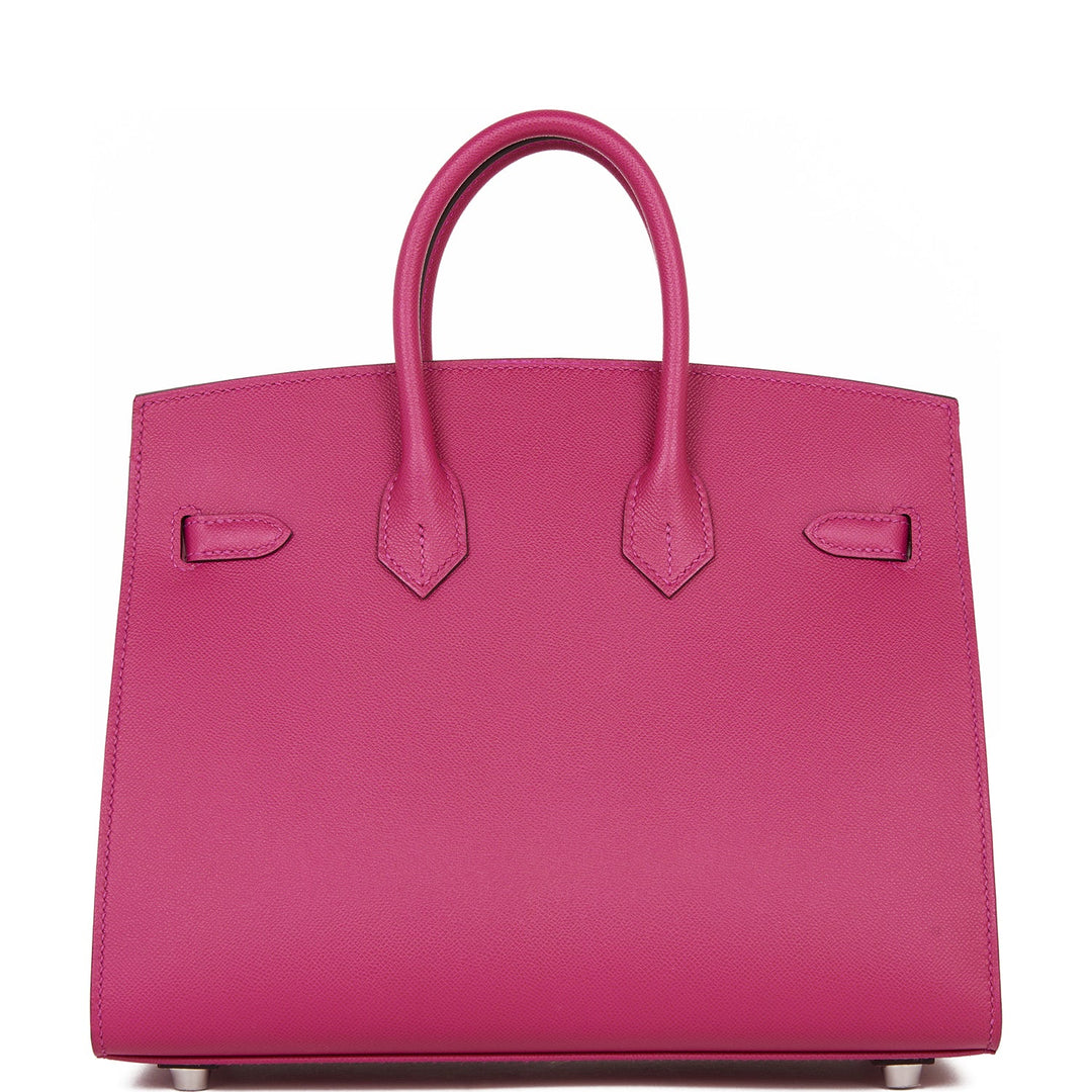 Top quality Hermes Birkin Sellier 25 Rose Pourpre Veau Madame Palladium Hardware