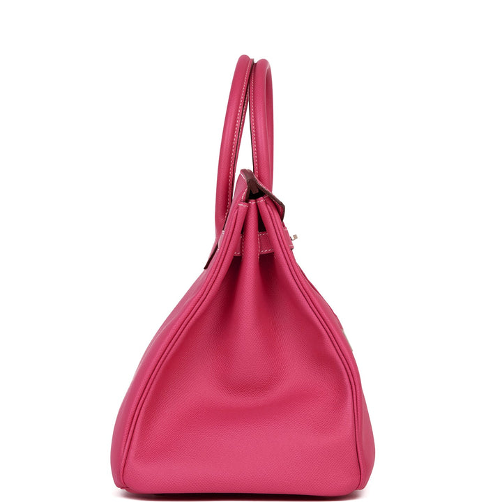 Hermes Birkin 35 Rose Tyrien Epsom Palladium Hardware