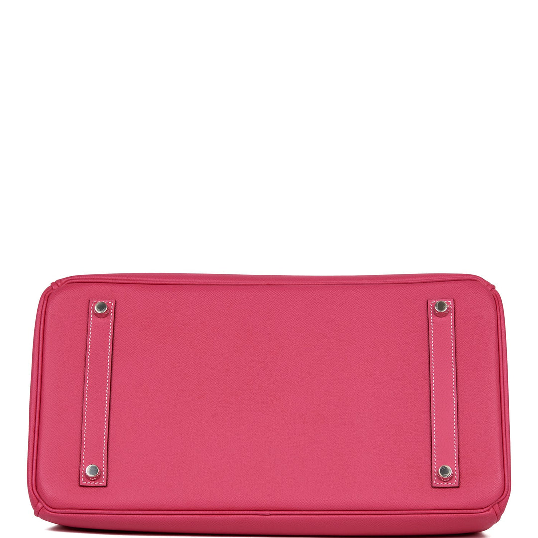 Hermes Birkin 35 Rose Tyrien Epsom Palladium Hardware