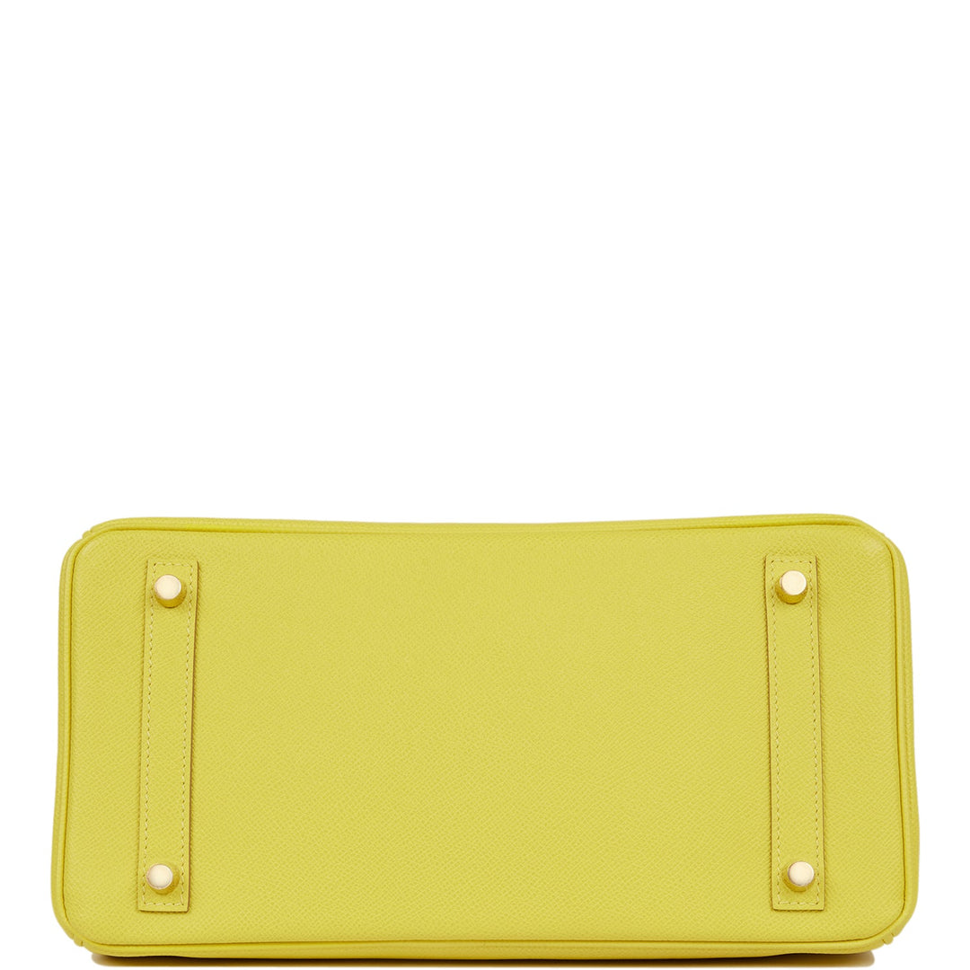 Hermes Birkin 30 Lime Epsom Gold Hardware