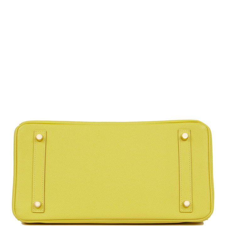 Hermes Birkin 30 Lime Epsom Gold Hardware