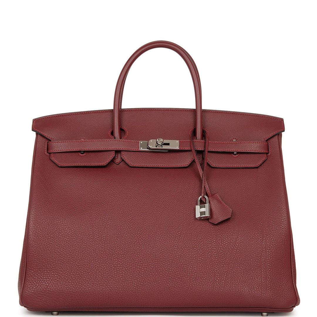 Top quality Hermes Birkin 40 Rouge H Togo Palladium Hardware