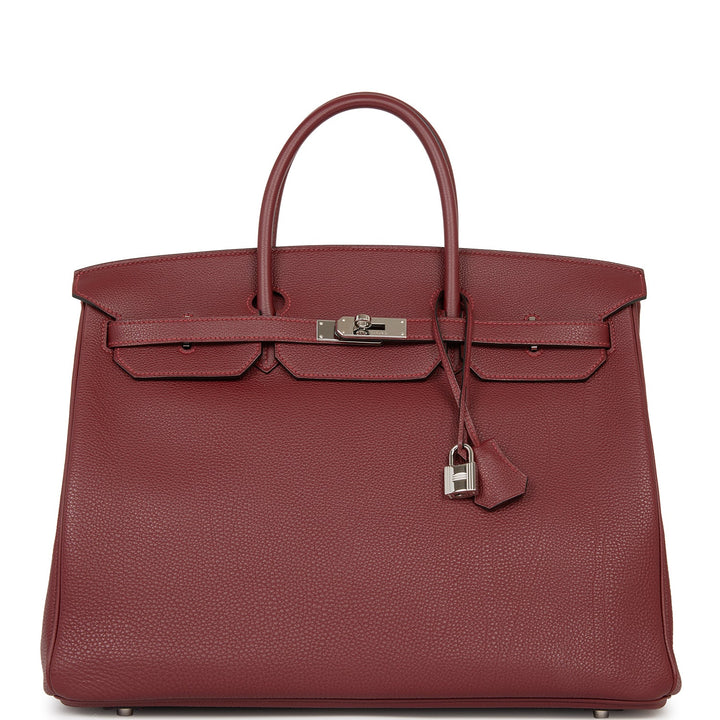 Top quality Hermes Birkin 40 Rouge H Togo Palladium Hardware