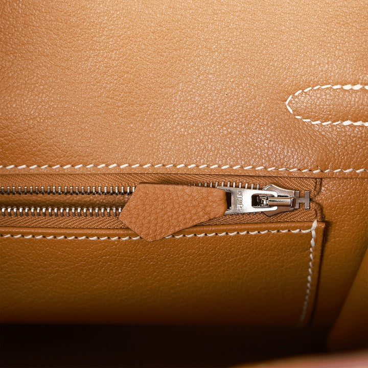 Hermes Birkin 25 Gold Togo Palladium Hardware