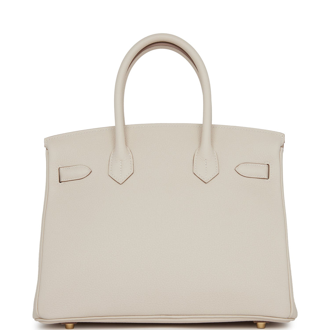 Hermes Birkin 30 Craie Togo Gold Hardware