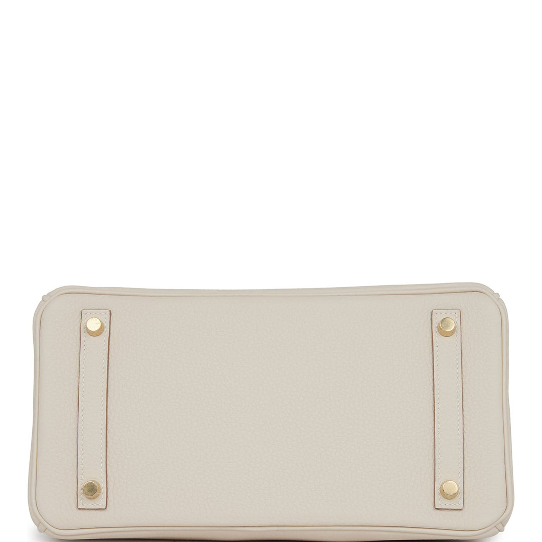 Hermes Birkin 30 Craie Togo Gold Hardware