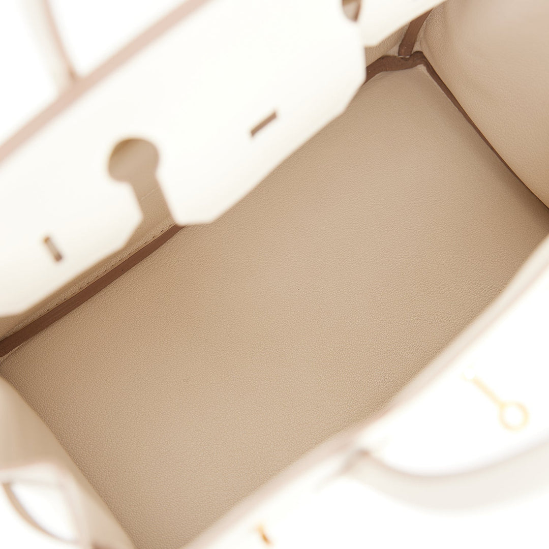 Hermes Birkin 30 Craie Togo Gold Hardware