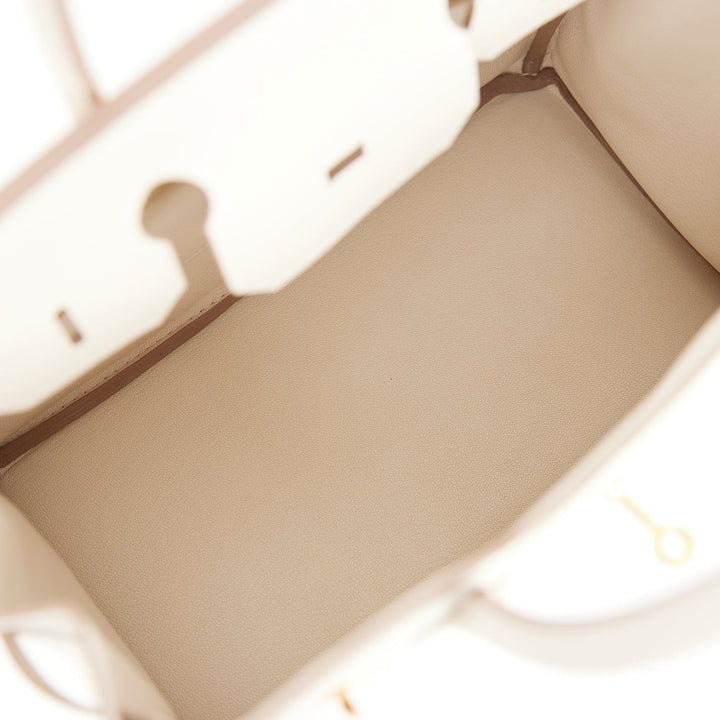 Hermes Birkin 30 Craie Togo Gold Hardware