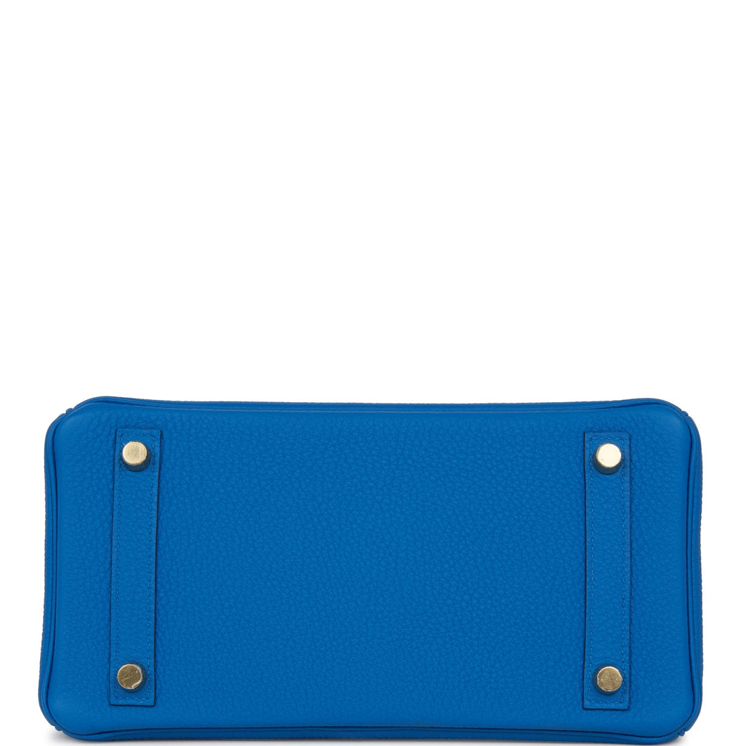 Hermes Birkin 25 Bleu Zellige Togo Gold Hardware